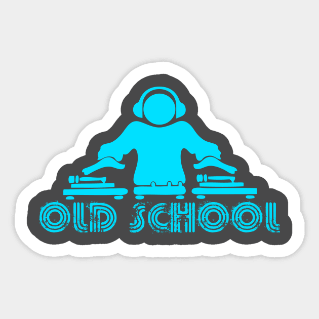 old school dj Sticker by retroracing